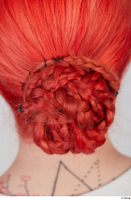  Groom references Lady Winters  004 braided hair hair bun head red long hair 0016.jpg